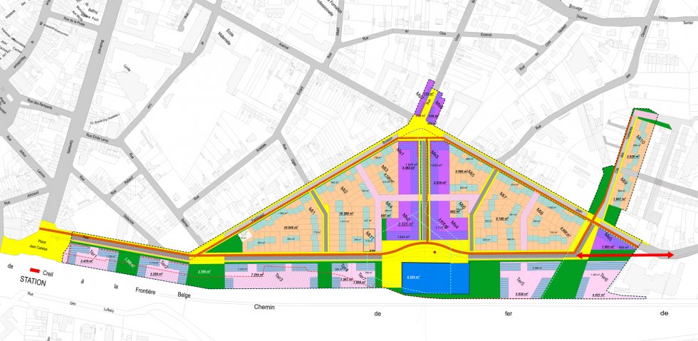 ARVAL architecture - Aménagement quartier de la gare – Chauny - 1 arval quartier gare chauny 1