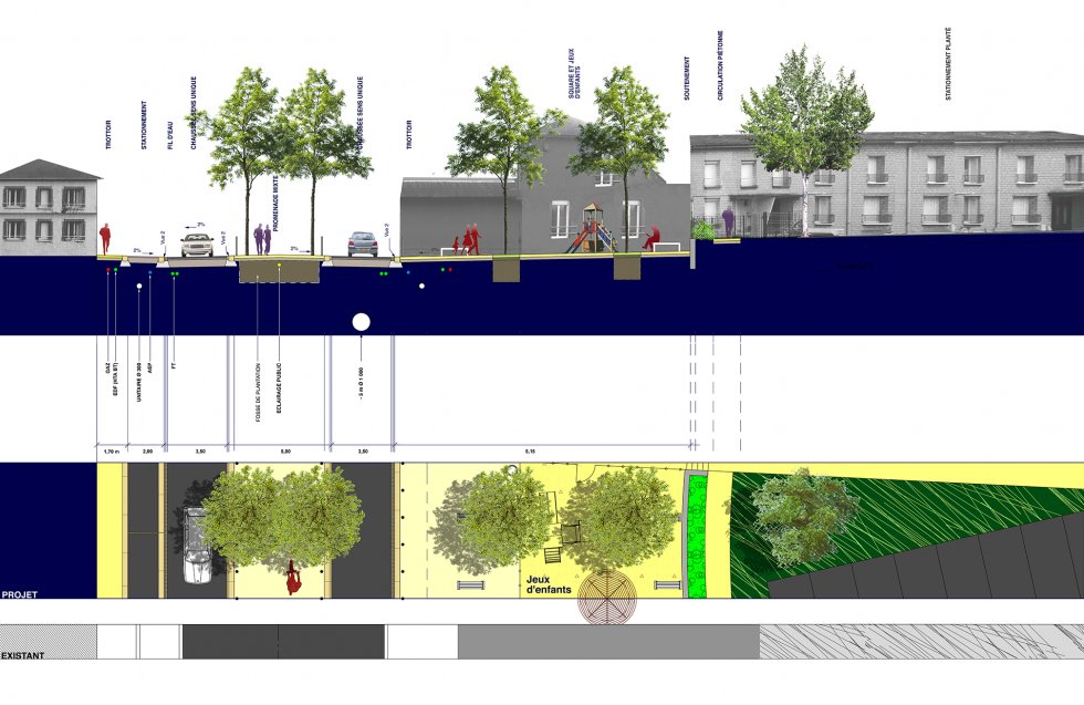 ARVAL architecture - Aménagement du boulevard Brossolette – Laon - 4 arval bd brossolette laon