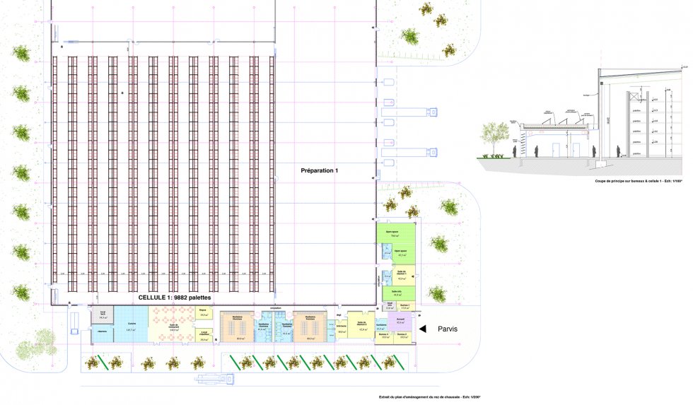 ARVAL architecture - Centrale de distribution L’Oréal – Roye - 4 arval saleine roye