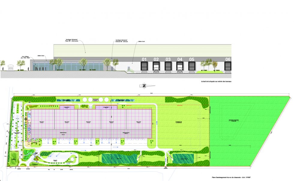 ARVAL architecture - Centrale de distribution L’Oréal – Roye - 5 arval saleine roye