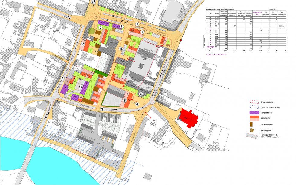 ARVAL architecture - Requalification du Centre Bourg – Choisy-au-bac - 1 Arval centre bourg Choisy au bac