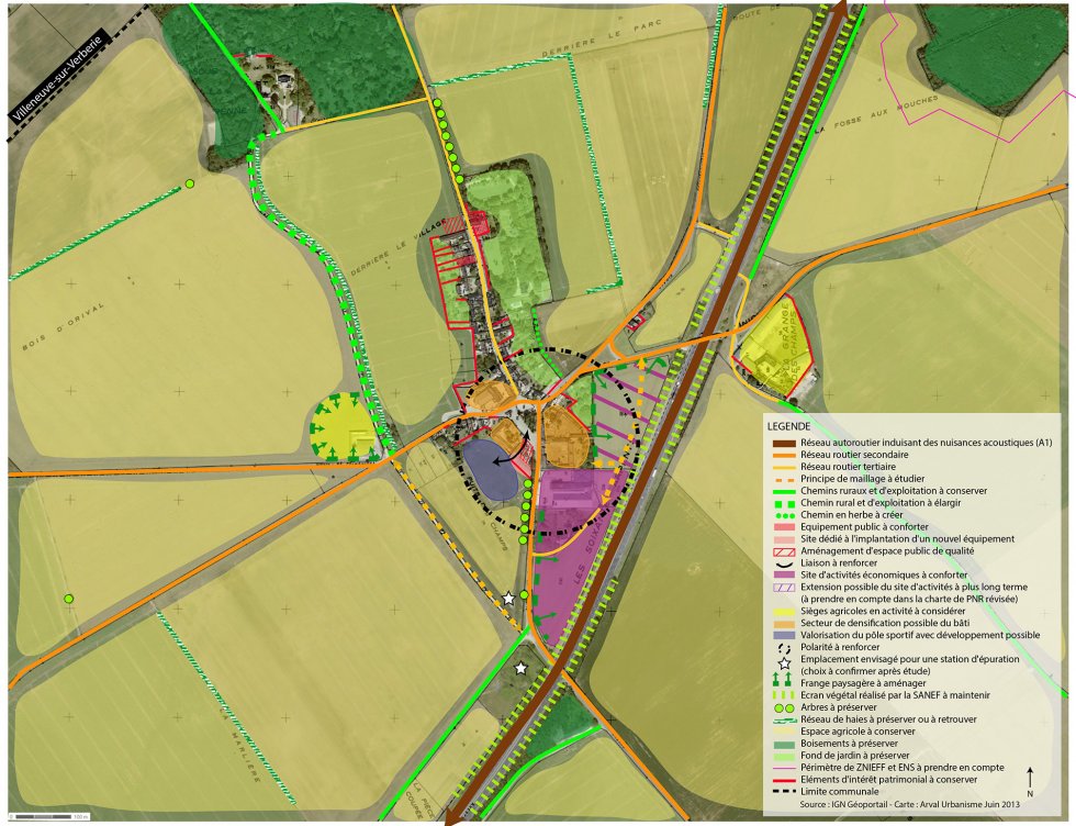 ARVAL architecture - PLAN LOCAL D’URBANISME (PLU) – BRASSEUSE (60) - 1 PADD le village