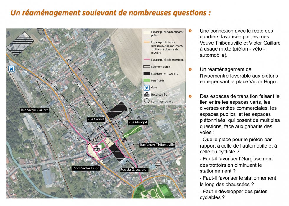 ARVAL architecture - Etude déplacements urbain – Moreuil (80) - 1 Extrait du diagnostic - carte de situation