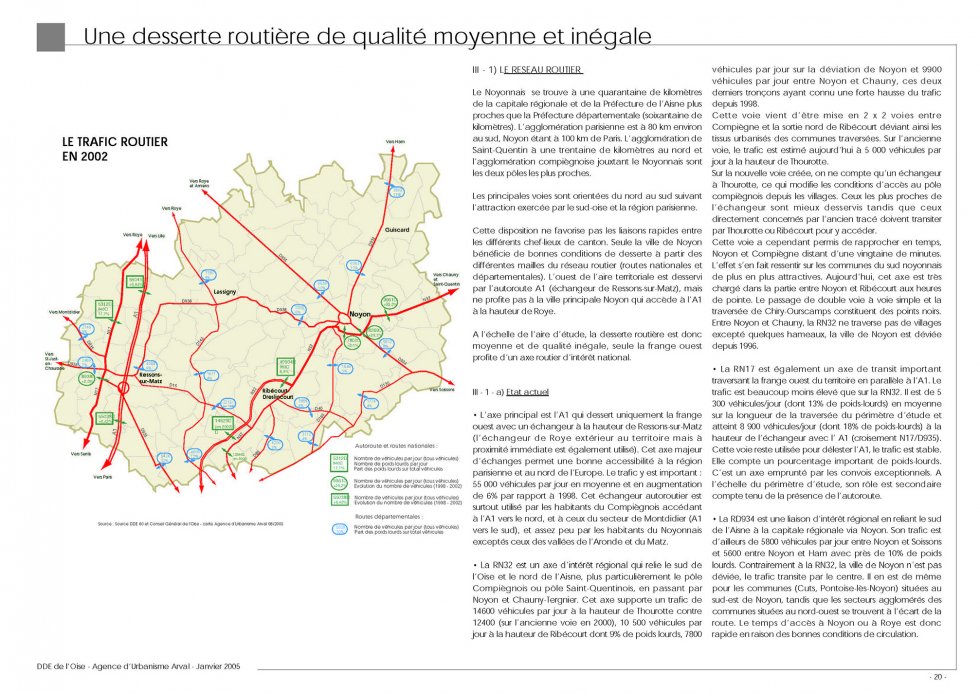 ARVAL architecture - Diagnostic territorial du Noyonnais (60) - 1 Extrait du diagnostic - Thème transport