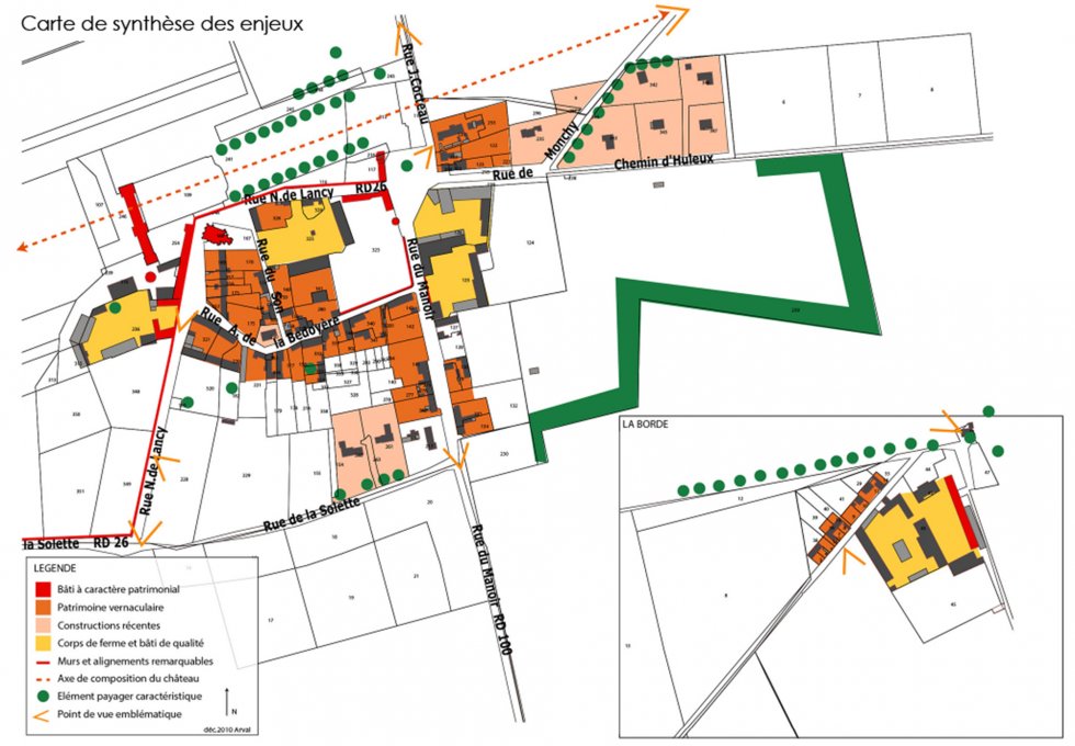 ARVAL architecture - PLAN LOCAL D’URBANISME (PLU) – RARAY (60) - 2 PLU Raray - extrait du diagnostic - carte des enjeux