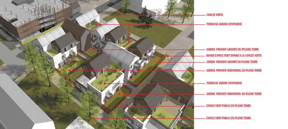 ARVAL architecture - ECOQUARTIER – SENLIS - 4 Arval ecoquartier Senlis