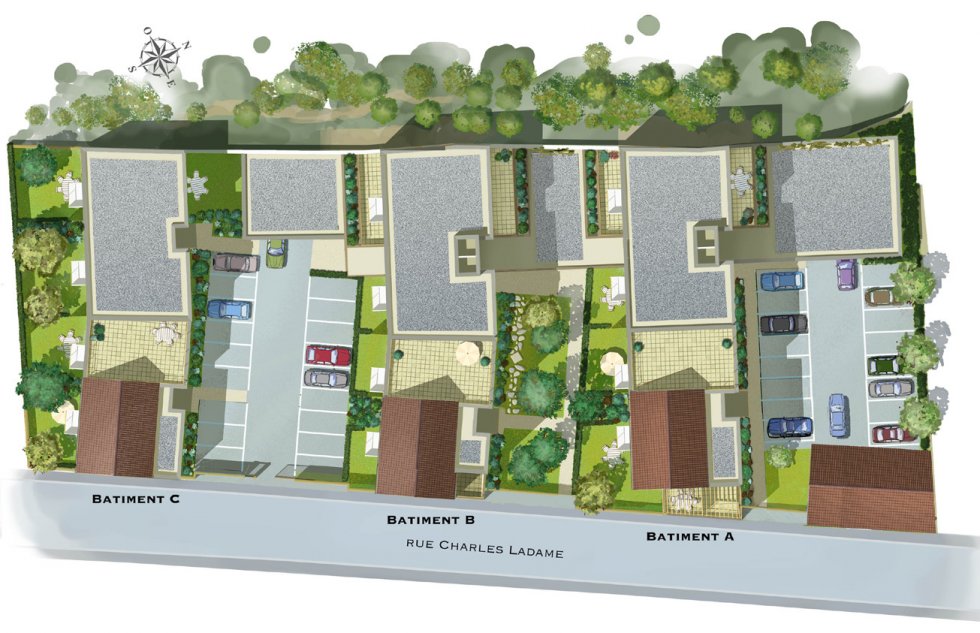 ARVAL architecture - Logements – Jaux - 2 ARVAL Logements Jaux - plan de masse