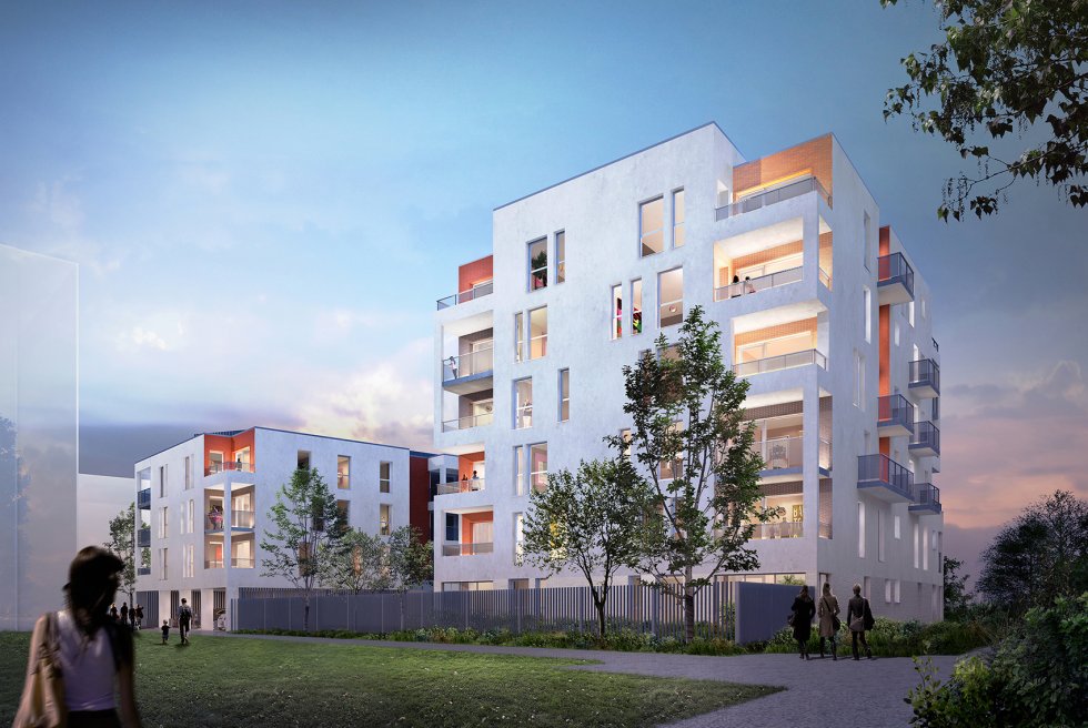 ARVAL architecture - 44 logements – Amiens - 1 ARVAL 44 logements à Amiens ZAC de la Gare de la Vallé Lot A32 pers 1