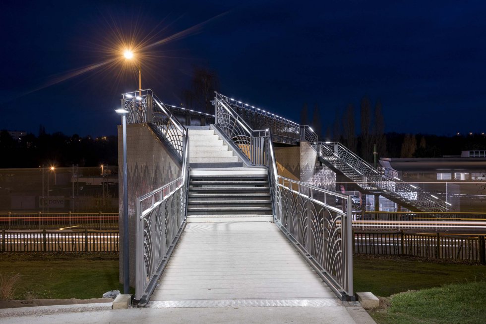 ARVAL architecture - Passerelle piétonne – Saint Quentin - 2 arval RD 1029  passerelle Saint-Quentin 