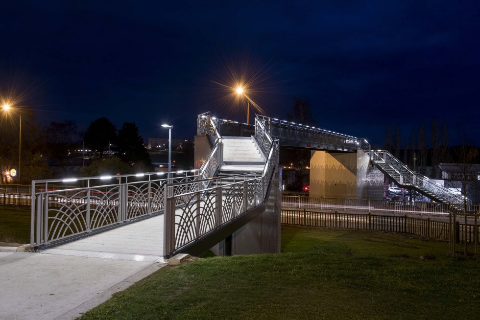 ARVAL architecture - Passerelle piétonne – Saint Quentin - 1 arval RD 1029  passerelle Saint-Quentin 