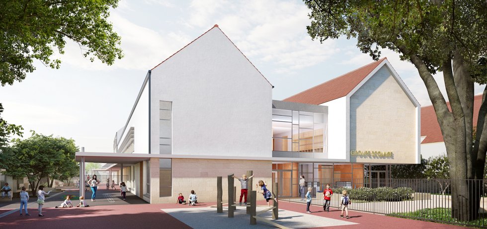 ARVAL architecture - GROUPE SCOLAIRE – NOGENT-SUR-OISE - 2 ARVAL Groupe scolaire Nogent-sur-Oise-sur-Oise