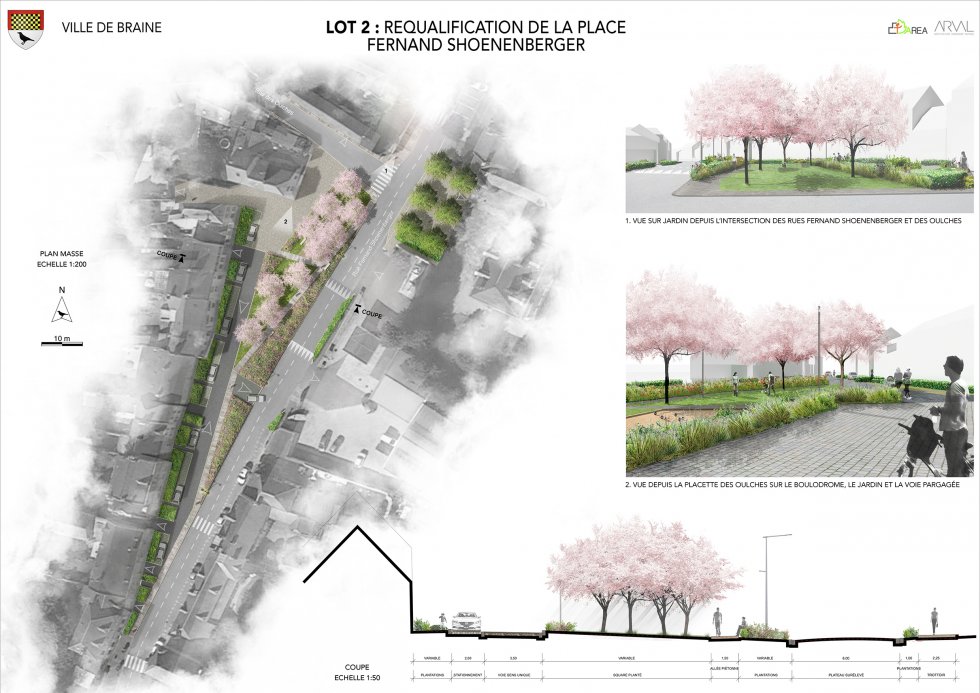 ARVAL architecture - AMENAGEMENT – BRAINE - 2 ARVAL concours Braisne