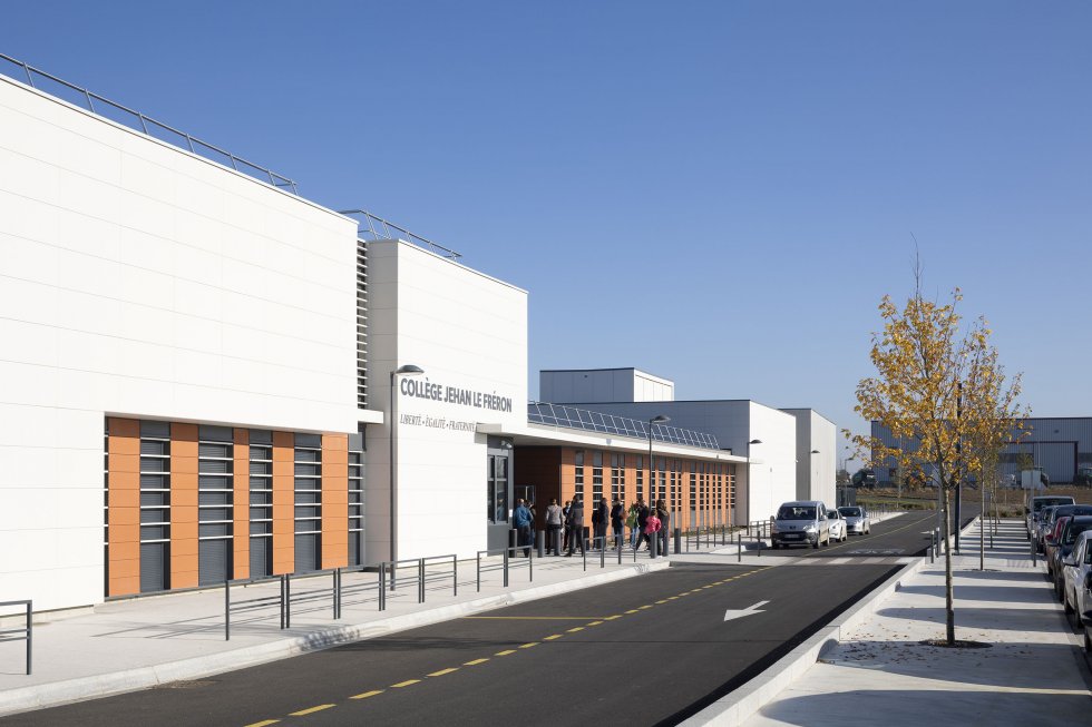 ARVAL architecture - Collège Jéhan Le Freron – Crèvecoeur-le-Grand - 2 ARVAL-Collège Jéhan le Freron Crèvecoeur-le-Grand