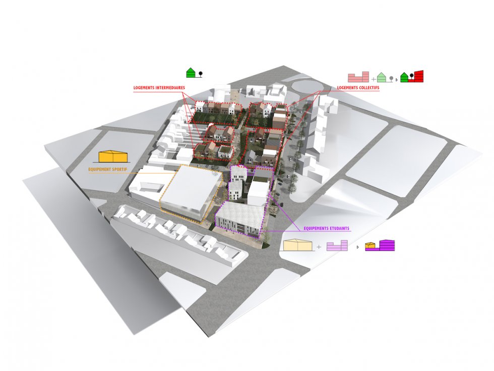 ARVAL architecture - REQUALIFICATION FRICHE – SAINT-QUENTIN - 2 ARVAL REQUALIFICATION FRICHE MARECHAL JUIN SAINT-QUENTIN