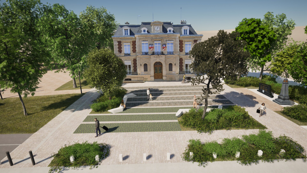 ARVAL architecture - PARVIS MAIRIE – MARGNY-LES-COMPIEGNE - 3 