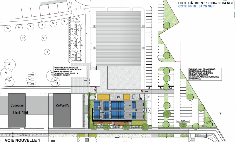 ARVAL architecture - SALLE MARCEL GUERIN – MARGNY LES COMPIEGNE - 1 Extension salle Marcel Guerin - ARVAL