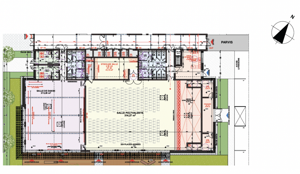 ARVAL architecture - SALLE MARCEL GUERIN – MARGNY LES COMPIEGNE - 2 